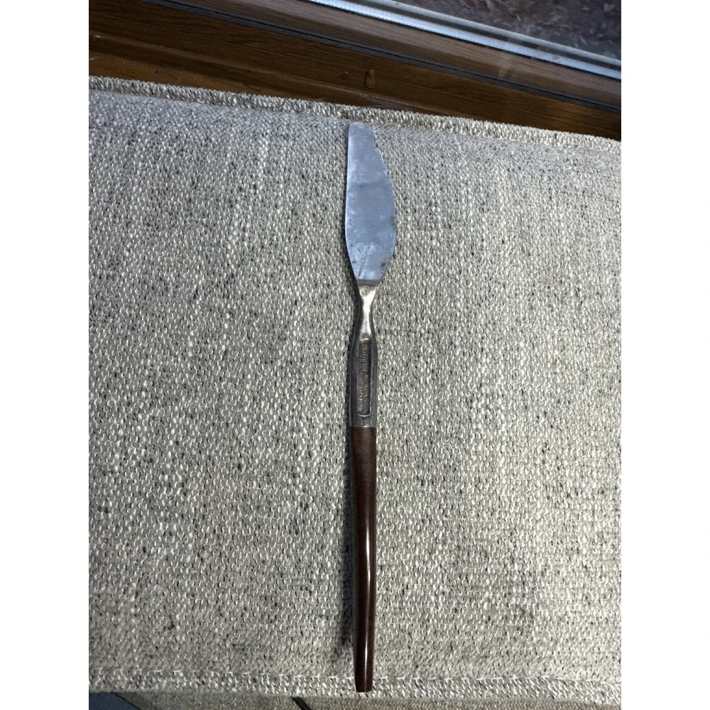 Interpur Stainless Steel Butter Spreader Knife Japan‎ Wood Handle MCM Vintage